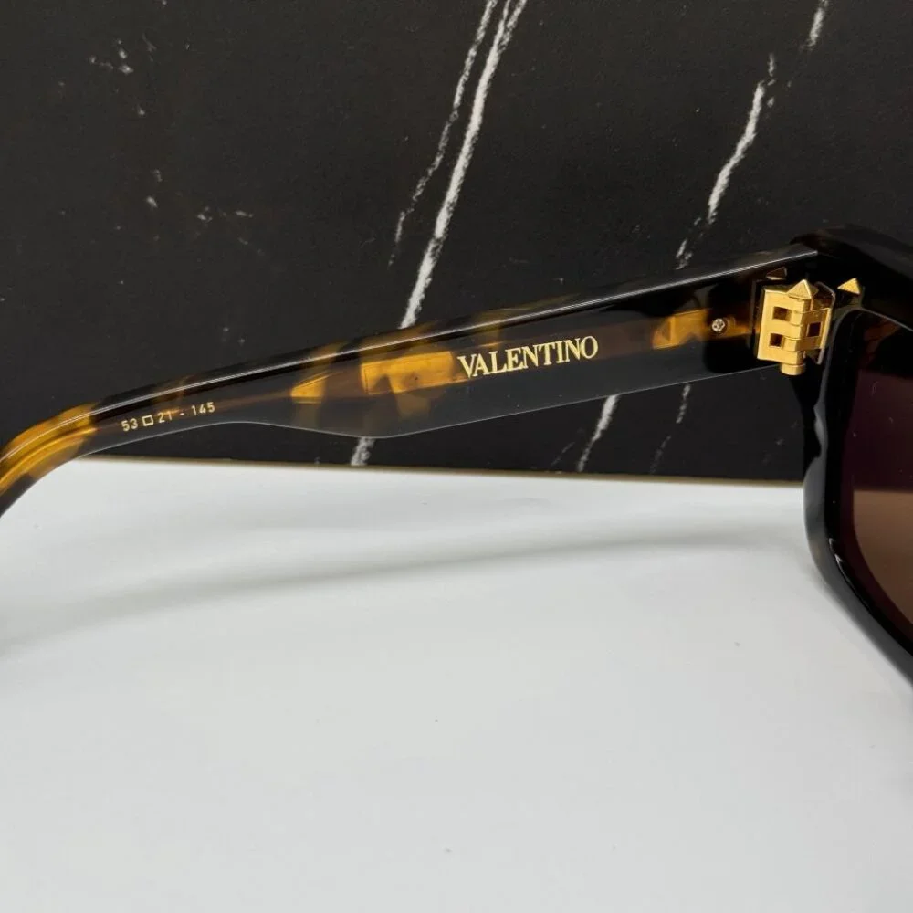 NEW XXII VLS-106B-53 VALENTINO SUNGLASSES HAVANA UNISEX EYEWEAR VALENTINO